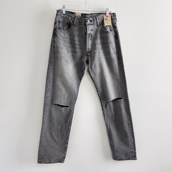 NWT Levi's Mens 501 93 Straight Jeans Mens Size 33x34 90s Distressed - Picture 1 of 6